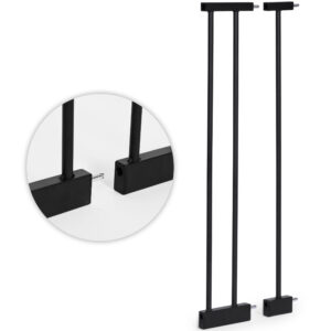 Apsauginiai varteliai, 74-100 cm, laiptams ir durims, metalas ir medis, papildomos sekcijos, ECOTOYS - Image 9