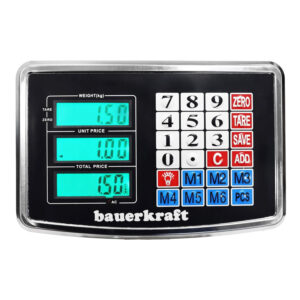 Elektroninės svarstyklės 200 kg, sandėliui, parduotuvei, platforminės, krovininės, pramoninės, LCD - Image 8
