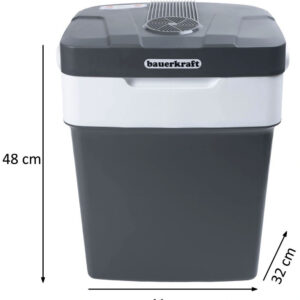 Nešiojamas automobilinis šaldytuvas, 29L, 220-240V DC12V, šildymo funkcija, su įdėklu, grafito spalvos - Image 9