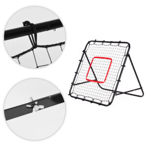 Futbolo atšokimo sienelė treniruočių vartai kamuolio grąžinimo treniruoklis 100x100 cm, MOVEPRO - Image 9