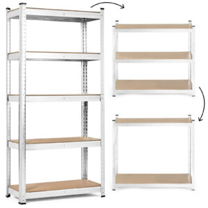 Sandėliavimo lentyna 180x90x40 cm, cinkuotas plienas, 5 lentynos, 875 kg talpa ModernHome - Image 9