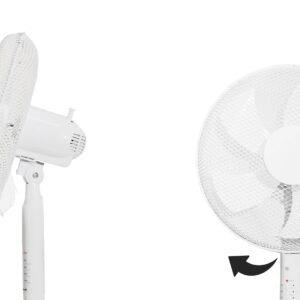 Grindinis ventiliatorius 45W – 3 režimai, 5 mentės, laikmatis, nuotolinio valdymo pultas - Image 9