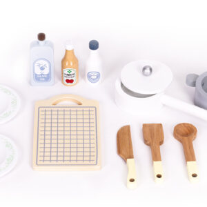 Vaikiška virtuvėlė, orkaitė, skalbimo mašina, mikrobangų krosnelė, 12 priedų ECOTOYS - Image 9