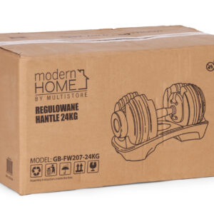 Reguliuojamas ketaus hantelis su stovu 2.5-24 kg, MOVEPRO - Image 9