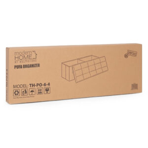 Kuoduotas pufas 111x38 cm su daiktadėže, minkštasuolis, šviesiai pilkas, ModernHome - Image 9