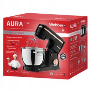 Daugiafunkcis planetinis virtuvinis kombainas su 5.2L dubeniu – Webber AURA SM15 - Image 9