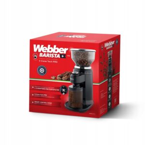 Elektrinė kavamalė su girnomis, automatinė, 25 malimo nustatymai, WEBBER CG6, 180W - Image 9