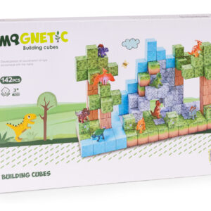 Magnetinių konstruktorių rinkinys vaikams 142 dalių kaladėlės dinozaurai - Image 9
