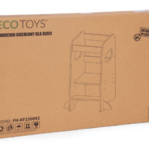 Montessori virtuvės pagalbininkas, reguliuojamas vaikiškas laiptelis-kėdutė ECOTOYS - Image 9