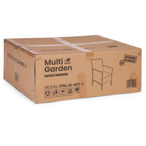 Sodo fotelis su pagalvėle, kėdė balkonui, terasai, sodui, juodas, MultiGarden - Image 9