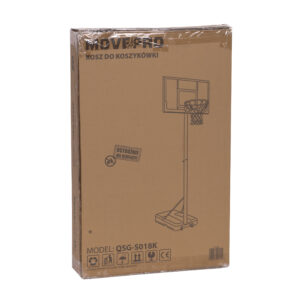Laisvai pastatomas reguliuojamas krepšinio stovas iki 210 cm su lenta ir lanku MOVEPRO - Image 9