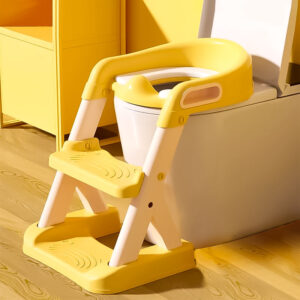 Vaikiškas tualeto puodukas su laipteliais, geltonas, ECOTOYS - Image 8