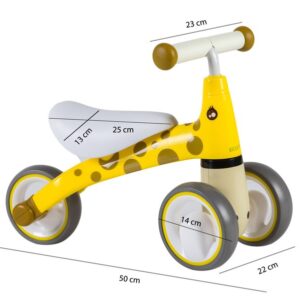 Vaikiškas triratukas balansinis dviratukas „Giraffe“ Ecotoys - Image 9
