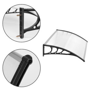 Durų stogelis 100x80 cm polikarbonatinė stogo danga MultiGarden - Image 9