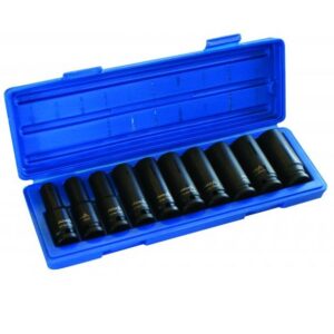 ASTA SMŪGINIŲ GALVUČIŲ RINKINYS 1/2" 10 vnt. 10, 11, 12, 13, 14, 17, 19, 21, 22, 24 mm.