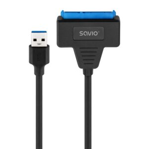SAVIO AK-68 adapteris USB-A 3.1 Gen 1 (M) - SATA (F), skirtas 2,5 colio diskams