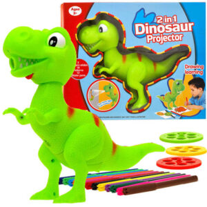 Dinozauras T-rex piestinis projektorius + rašiklis TA0048