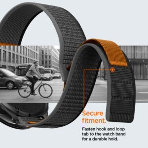 SPIGEN ATHLEX AIR GARMIN QUICK RELEASE 22 MM AKTYVUS JUODAS/ORANŽINIS - Image 9