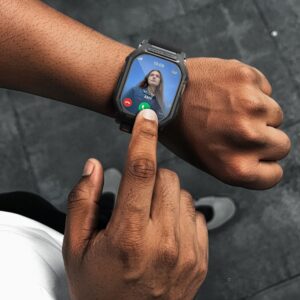 SPIGEN LITE FIT PRO IR GRŪDINTAS STIKLAS APPLE WATCH ULTRA 1 / 2 / 3 (49 MM) MATINĖ JUODA - Image 9