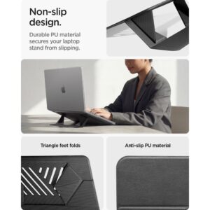 SPIGEN LD201-S6 SLIMFOLD NEŠIOJAMOJO KOMPIUTERIO STOVAS SPACE GREY - Image 9