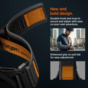 Spigen AthLex Air Garmin QuickFit 22 mm aktyvus juodos spalvos/oranžinės spalvos - Image 9