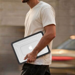 Tech-Protect Kevlar Pro Apple MacBook NEO 13 2026 matinės juodos spalvos/skaidrus - Image 9