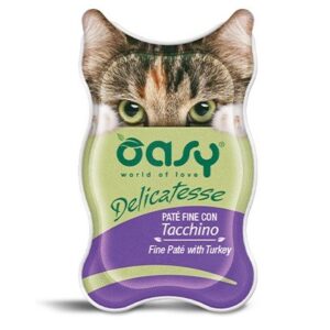 OASY Delicatesse Fine paté with Turkey - šlapias kačių maistas - 85g