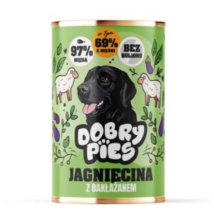 DOBRY PIES Lamb with eggplant - drėgnas ėdalas šunims - 400g