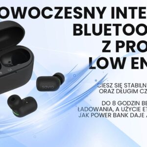 Savio TWS-09 IPX5 Ausinės be mikrofono ir ausinės su mikrofonu Bevielis Įkišamos į ausį Muzika Bluetooth Juoda