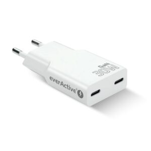 Charger 2 x USB-C Quick Charge 4+ 30W SUPER SLIM white - Image 2