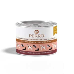 PERRO Junior Pork with carrot - šlapias maistas šunims - 410g