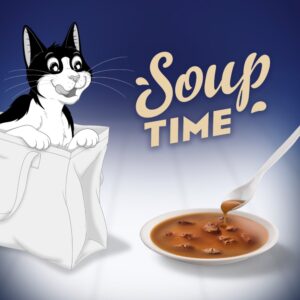 PURINA Felix Original Soup Time Box Fish - šlapias kačių maistas - 6x48g - Image 3