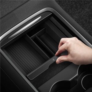 Spigen Tesla Center Console Organizer, juodos spalvos - Model Y/3 - Image 4