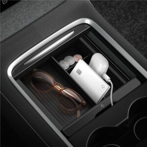 Spigen Tesla Center Console Organizer, juodos spalvos - Model Y/3 - Image 9
