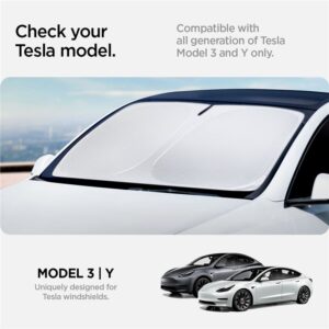 Spigen Tesla CryoShade Front Windshield Sunshade - Model Y/3 - Image 8