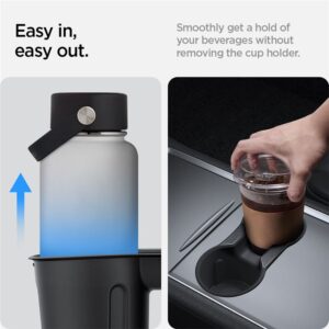 Spigen Tesla Center Console Cup Holder Insert Relaxed Grip - Tesla Model Y/3 - Image 2