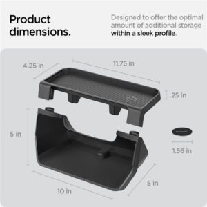 Spigen Tesla Under Screen Storage Organizer, juodos spalvos - Tesla Model Y/3 - Image 3