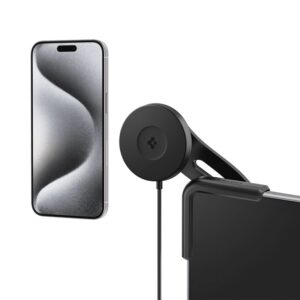 Spigen Tesla TapLock MagSafe Car Mount Charger, juodos spalvos - Wireless / Screen - Image 5