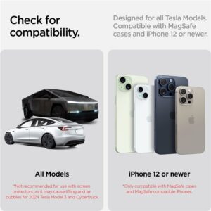 Spigen Tesla TapLock MagSafe Car Mount Charger, juodos spalvos - Wireless / Screen - Image 8