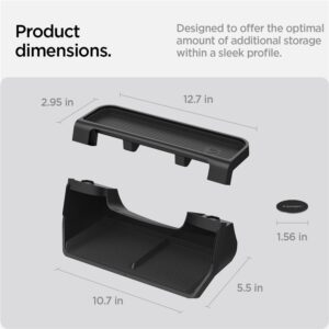 Spigen Tesla Under Screen Storage Organizer, juodos spalvos - Tesla Model 3 2024 - Image 8