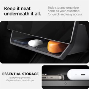 Spigen Tesla Under Screen Storage Organizer, juodos spalvos - Tesla Model 3 2024 - Image 10