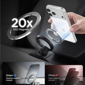 Spigen Tesla Airvent MagSafe Mount TAM100, juodos spalvos - Tesla Model 3(2024)/Y(Juniper) - Image 4
