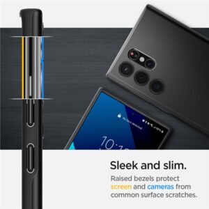 Spigen Thin Fit, black - Samsung Galaxy S22 Ultra - Image 5