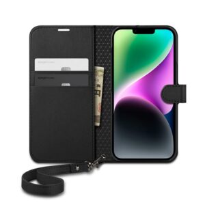 Spigen Wallet S, juodos spalvos - Apple iPhone 14 - Image 8
