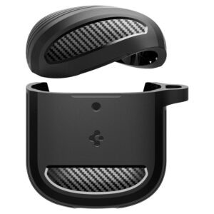 Spigen Rugged Armor, matte juodos spalvos - Google Pixel Buds Pro 2/Pro - Image 3