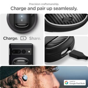 Spigen Rugged Armor, matte juodos spalvos - Google Pixel Buds Pro 2/Pro - Image 8