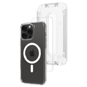Spigen Ultra Hybrid MagSafe, white + Glass tR EZ Fit Pack - Apple iPhone 16 Pro Max - Image 2