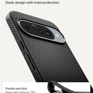 Spigen Liquid Air, matte juodos spalvos - Google Pixel 10 Pro/Pixel 10 - Image 10