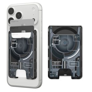 Spigen Ultra Hybrid Wallet MagSafe, zero one juodos spalvos