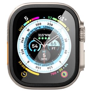 Spigen Glass tR Slim Pro 1 Pack, juodos spalvos - Apple Watch Ultra 2/Ultra 49mm - Image 5